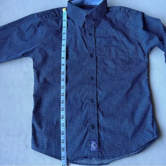 Ciao Marco ~ Button Down Long Sleeve ~ Boys Size 10 - Picture 9 of 11